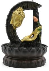 Asztali szökőkút - 30 cm - Arany Buddha és Lótusz (WaterF-02)
