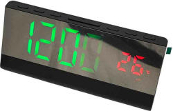 Ceas Digital Led Cu Alarma pentru Noptiera, Camera sau Birou, Verde Deschis