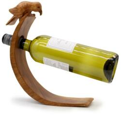 Fából készült bortartó - madár (BWH-09)