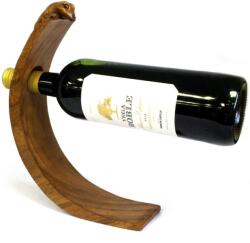 Fából készült bortartó - Gekon (BWH-05)