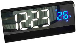 Ceas Digital Led Cu Alarma pentru Noptiera, Camera sau Birou, Alb