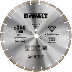 DEWALT DT40213 - Szegmentált gyémánt tárcsa - 350 mm x 25, 4 mm (20 mm-es vágószalag) (DT40213)