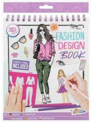 Grafix Carte de colorat Fashion Design Book cu stickere si sabloane incluse Grafix GR230005 (GR230005_Initiala)