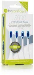 Beconfident Capete de periuță de dinți electrice înlocuibile, albe, 4 bucăți - Beconfident Sonic Toothbrush Heads Mix-Pack White 4 buc