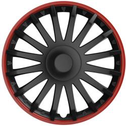 VERSACO Set 4 capace roti model CRISTAL 16" - RED & BLACK - edanco