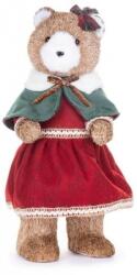 Strend Pro Decoratiune Craciun, ursulet in rochie rosie, 18x22x41 cm (8091186)