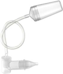 REER Aspirator nazal pentru bebelusi, cu adaptor pentru aspiratorul casnic, varf din silicon moale, sterilizabil la abur, saculet dep (RE79149)