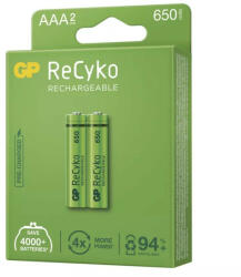 GP Batteries GP AAA ReCyko 650 mAh, reîncărcabilă, (HR03) 2 buc PP (1032122062) Baterie reincarcabila