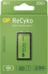 GP Batteries GP újratölthető akkumulátor ReCyko 9V 1PP (1032521020)