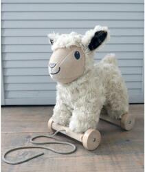 Little Bird Told Me - Lambert Sheep Pull Along Toy cu roti detasabile, pentru copii (LB3113)