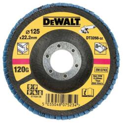 DeWalt Disc lamelar pentru metal, P120, 125x22.23mm, DeWALT (DT3268-QZ) - bricolaj-mag