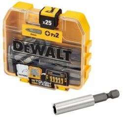 DEWALT Bit PZ2x25mm + adaptor magnetic, 25 bucati, 40 de seturi, DeWALT (DT71706-QZ) - bricolaj-mag