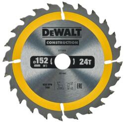 DEWALT Disc Construction pentru fierastrau circular de mana 152x20x2.4mm, DeWALT (DT1930-QZ) - bricolaj-mag