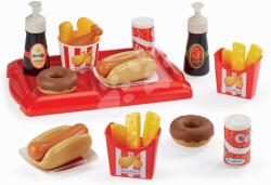 Écoiffier Set hot dog cu cartofi prăjiți și băuturi 100% Chef Écoiffier pe tavă 25 accesorii de la 18 luni (ECO2423) Bucatarie copii