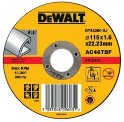 DEWALT Disc debitare aluminiu, 115x22.23x1.6mm, DeWALT (DT42260-XJ) - bricolaj-mag