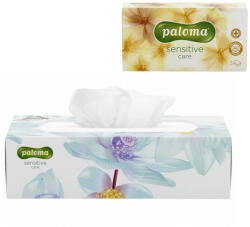Paloma Sensitive Care (shea vaj) 3 rétegű kozm. kendő/ papírzsebkendő - 80db