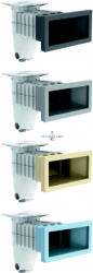 Design Szkimmer ACIS A400 betonos/fóliás szürke színű 6/4"BM / 2"KM / D50 (011463) (011463)