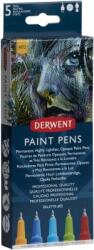 Derwent Liner Professional, 0.5 mm, pentru suprafete multiple, 5 buc/set, culori mate, varianta 2, Derwent 2305519