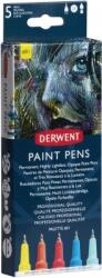Derwent Liner Professional, 0.5 mm, pentru suprafete multiple, 5 buc/set, culori mate, varianta 1, Derwent 2305518