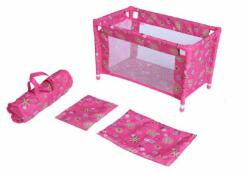 Teddies Fém/műanyag ágy babáknak dobozban 53 x 32 x 32 cm