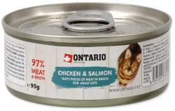 ONTARIO Konzerv Chicken Pieces + Salmon 95 G (213-2002)
