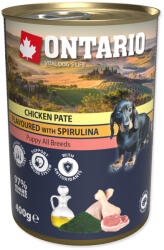 ONTARIO Konzerv Puppy Chicken Pate Flavoured With Spirulina And Salmon Oil, 400g