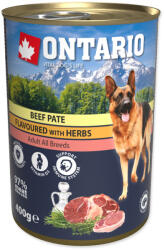 ONTARIO Konzerv Dog Beef Pate Flavoured With Herbs, 400g