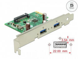 Delock PCI-E Bővítőkártya > 2x USB 3.0 - pixelrodeo