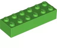LEGO® 2456c36 - LEGO élénk zöld kocka 2 x 6 méretű (2456c36)
