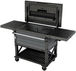 Patio cooler & Beverage cart grill asztal szürke