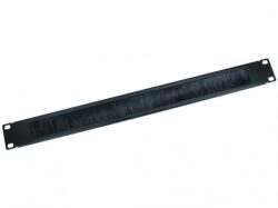 Dateup Ghidaj cabluri cu perii (organizator cabluri rack) , 1U , negru - DATEUP 9801130671 (9801130671)