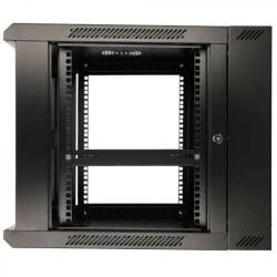 Extralink 6U 600X600 AZH wall-mounted rackmount cabinet swing type black EX. 12929 (EX.12929)