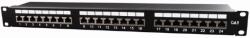 GEMBIRD NPP-C624-002 Gembird 19 patch panel 24 port 1U cat. 6 with rear cable management black (NPP-C624-002)