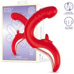 Engily Ross Drako Thrusting & Licking Vibrator Red Vibrator