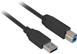 Sharkoon USB 3.0 USB 3.0 Type B Összekötő Fekete 3m 4044951015658 (4044951015658)