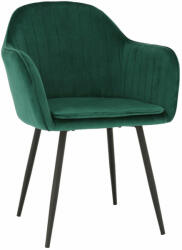  Dizájnos fotel, smaragd Velvet anyag, ZIRKON (0000256890)