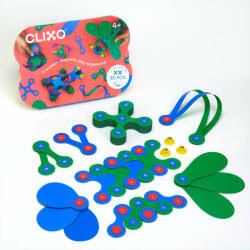 Clics Toys Építőkészlet Clixo mágnessel, Itsy csomag Kék-Zöld, 30 db (clixo201005)