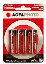 AgfaPhoto Ceruza akku AA, NiMH, 1, 2V 2300 mAh, Agfa LR06, AA, LR6, AAB4E, AM3, 815, E91, LR6N (131-802718) (131-802718)