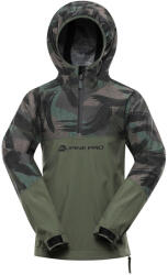 Alpine Pro Gibbo gyerek softshell kabát Gyerek 92-98 / zöld