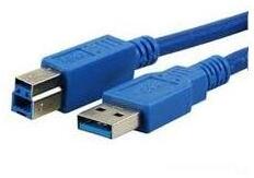 MediaRange Anschlusskabel USB 3.0 Stecker A/B 1, 8m blau (MRCS144) (MRCS144)
