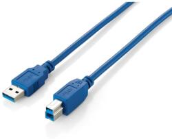 Equip USB Kabel 3.0 A-B St/St 3.0m blau Polybeutel (128293) (128293)