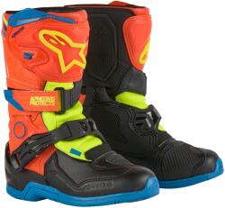 Alpinestars Tech 3S Kids gyerek motoros csizma fluo narancssárga-kék-fluo sárga-fekete