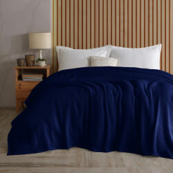 4Home Cuvertură de pat 4Home Claire din bumbac, albastru, 220 x 240 cm