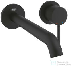 GROHE Essence New falsík alatti mosdó csaptelep 23 cm-es kifolyóval, leeresztő és belső egység nélkül, phantom black 29193KF1 (29193KF1)