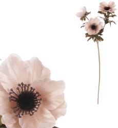 4-Home Floare artificială Anemone crem, 3 flori, 56 x 17 cm
