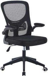 Timeless Tools Ergonomikus irodai szék felhajtható könyöktámasszal, fekete (HOP1001660-1)