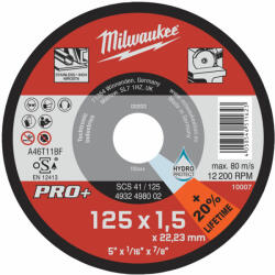 Milwaukee vágókorong fémhez 125X1, 5, egyenes SC41 PRO+ /1 db | 4932498002 (4932498002)