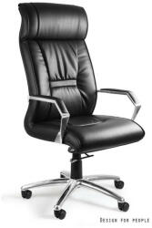 UNIQUE CELIO vezetői irodai szék, fekete eco-bőr