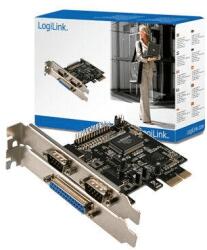 LogiLink PCI Express Karte IEEE1248 Parallel 1x +Seriell 2x (PC0033)