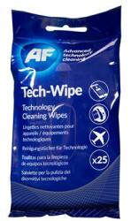 AF Tisztítókendő, képernyőhöz, alkoholmentes, nedves, 25 db, AF Tech-wipes (TTIAMTW025) - iroda24